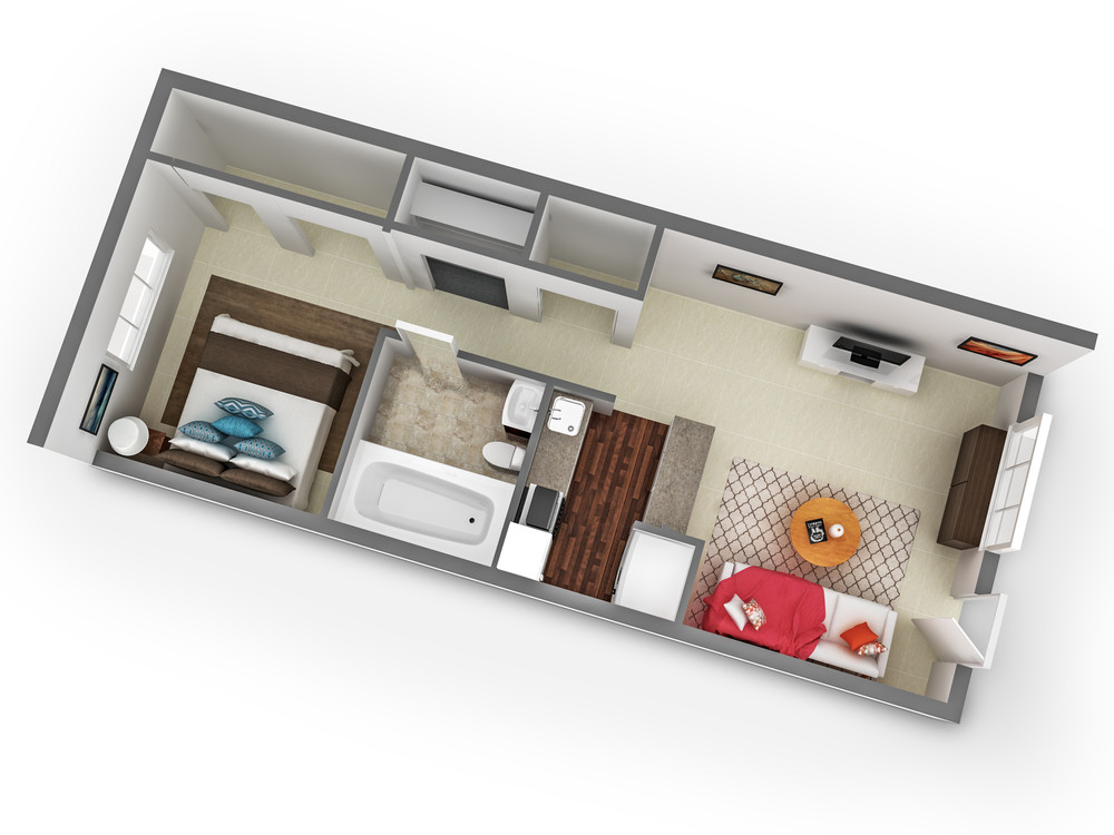 Junior One Bedroom FloorPlan